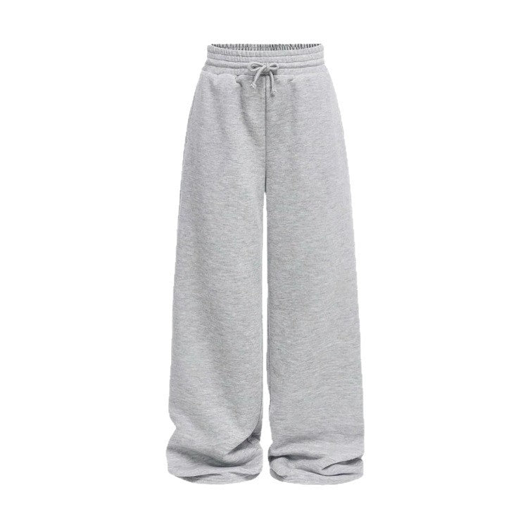 Unisex nan locker falling lounge pants with elastic drawstring waist, side pockets and straight leg Mune Fashion