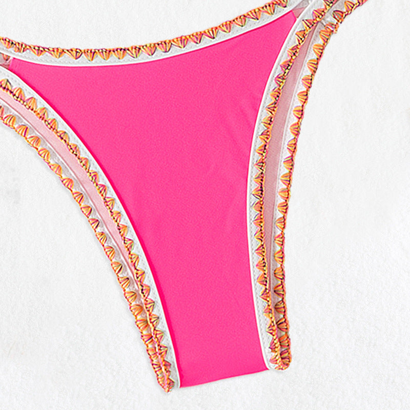 Women Triangle Bikini with decorative straps Mune Fashion