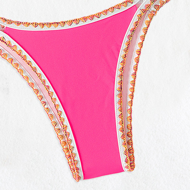 Women Triangle Bikini with decorative straps Mune Fashion