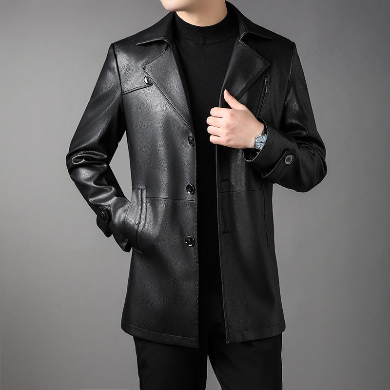 Men's Fashion Faux Leather Jacket Mune Fashion