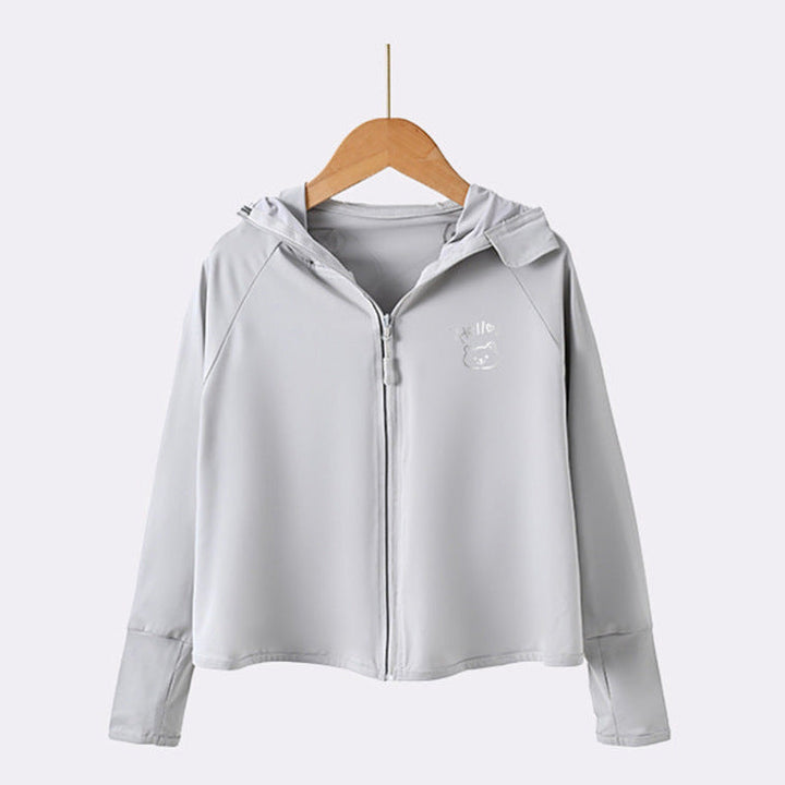 Women lightweight UV protection jacket with hood and zipper Mune Fashion