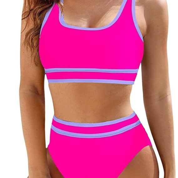 Women Sporty High-Cut Bikini Set Mune Fashion