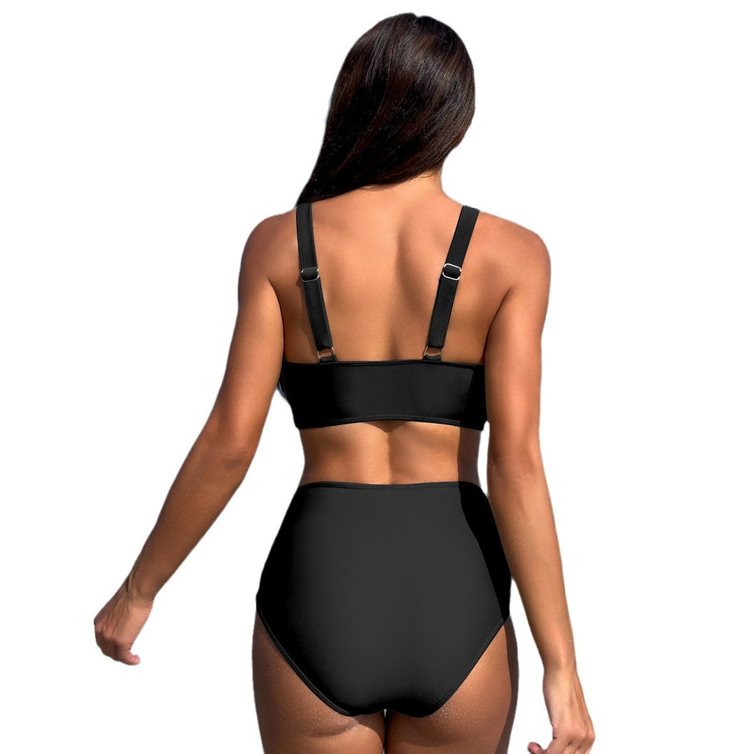 Women High-Waist Bikini Set with Adjustable Straps Mune Fashion