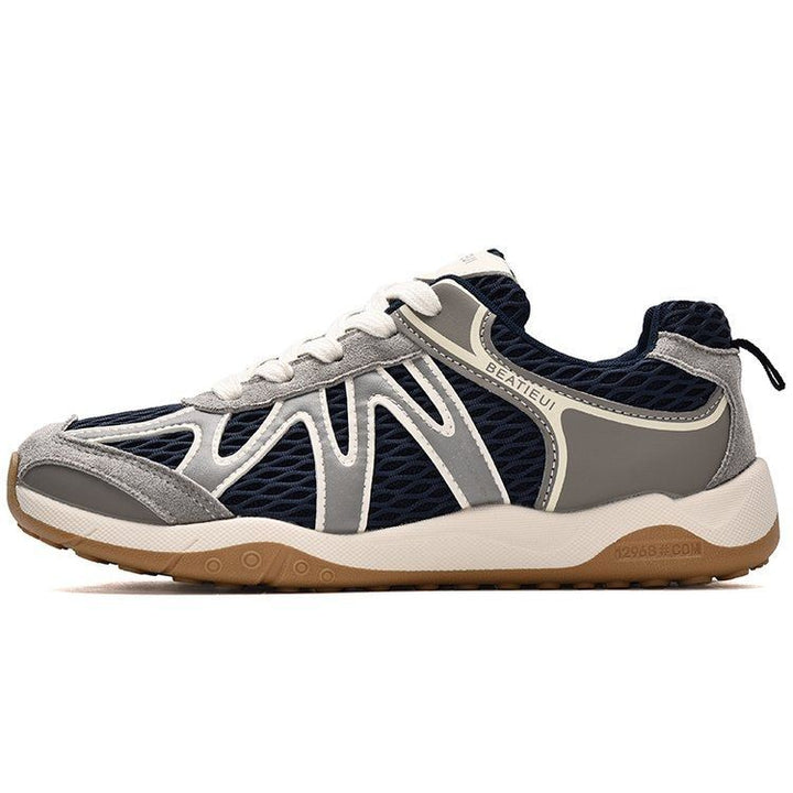 Women's Breathable Retro Running Sneakers with Mesh Upper and Rubber Sole Mune Fashion