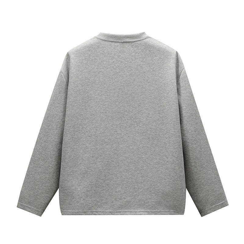 Unisex Minimalist Round Neck Sweatshirt with Raglan Sleeves Mune Fashion