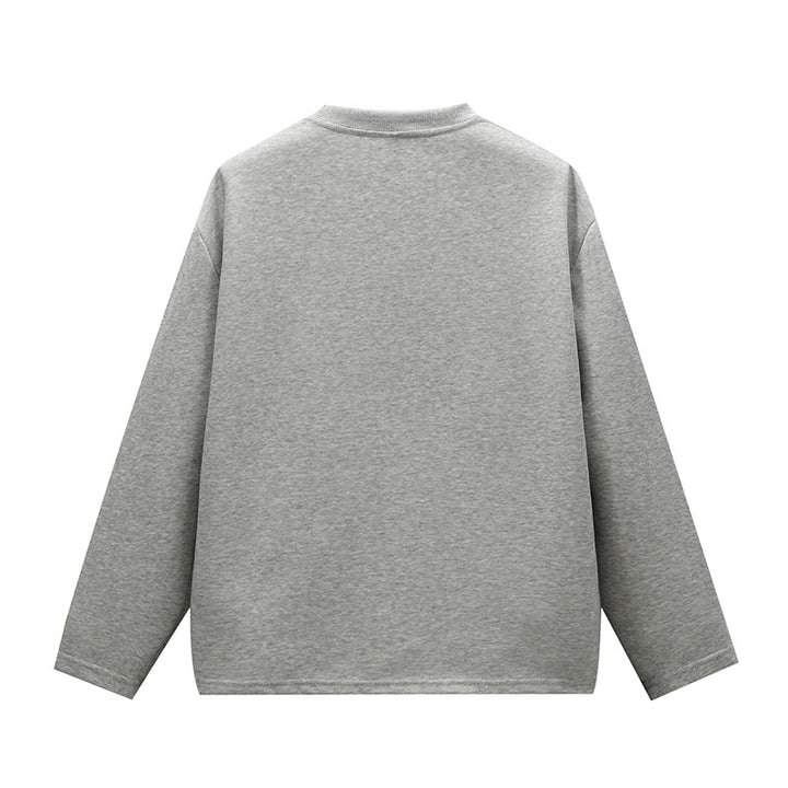 Unisex Minimalist Round Neck Sweatshirt with Raglan Sleeves Mune Fashion