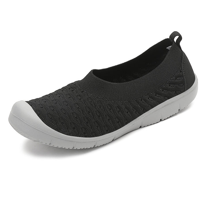 Women's breathable knitted ballerina slippers with reinforced toe cap, elastic entry, and flexible profile sole Mune Fashion