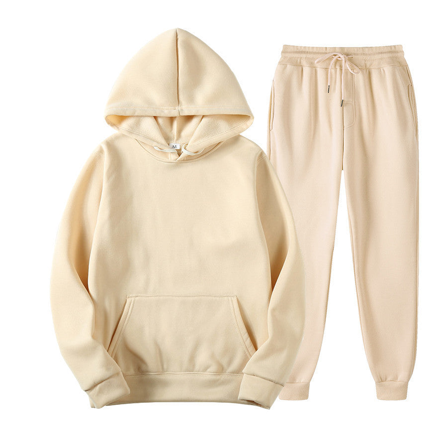 Unisex nan comfortable hoodie jogging suit set with kangaroo pocket, elastic drawstring waistband and ribbed cuffs Mune Fashion