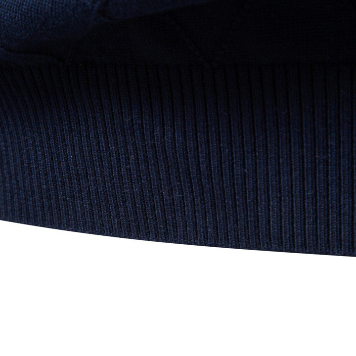 Men's knitted sweater with turtleneck and diamond pattern Mune Fashion