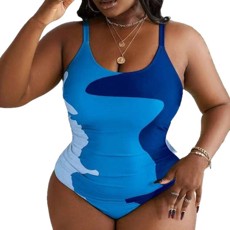 Women’s one-piece swimsuit with a figure-flattering design and trendy color gradient Mune Fashion