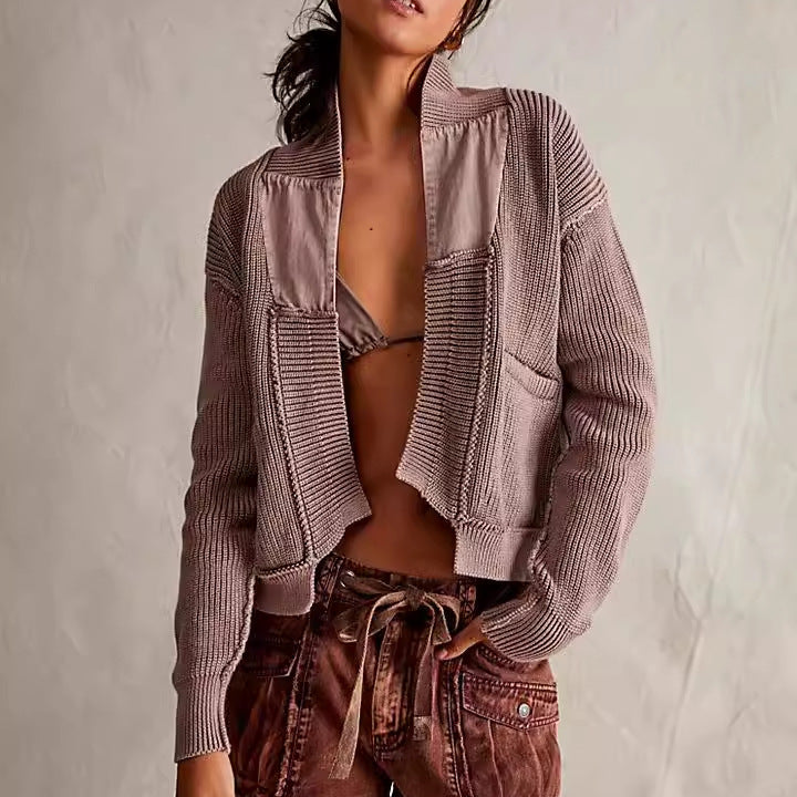 Women’s fashionable cardigan with large pockets