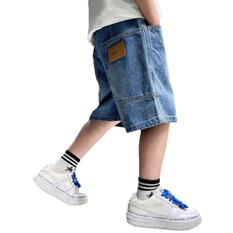 Unisex stylish denim shorts with large pockets Mune Fashion