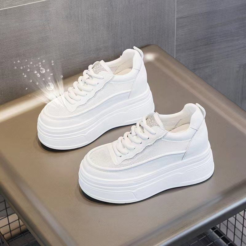 Women Platform Sneaker with fashionable mesh elements and comfortable sole Mune Fashion