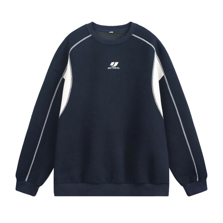 Unisex Oversize Sweatshirt with contrast inserts and flat seam details Mune Fashion
