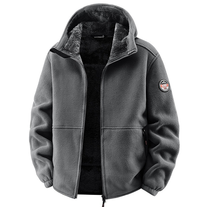 Men's fleece jacket with hood and teddy lining Mune Fashion