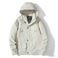 Men's Lightweight Hooded Jacket made of Softshell with Thermal Lining and Minimalist Zip Pockets Mune Fashion
