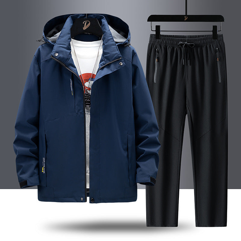 Men's Waterproof Outdoor Jacket and Sports Pants Mune Fashion