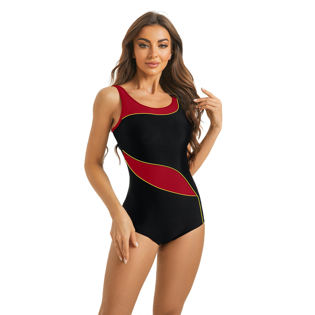 Women's sporty onesie with fashionable contrast lines Mune Fashion