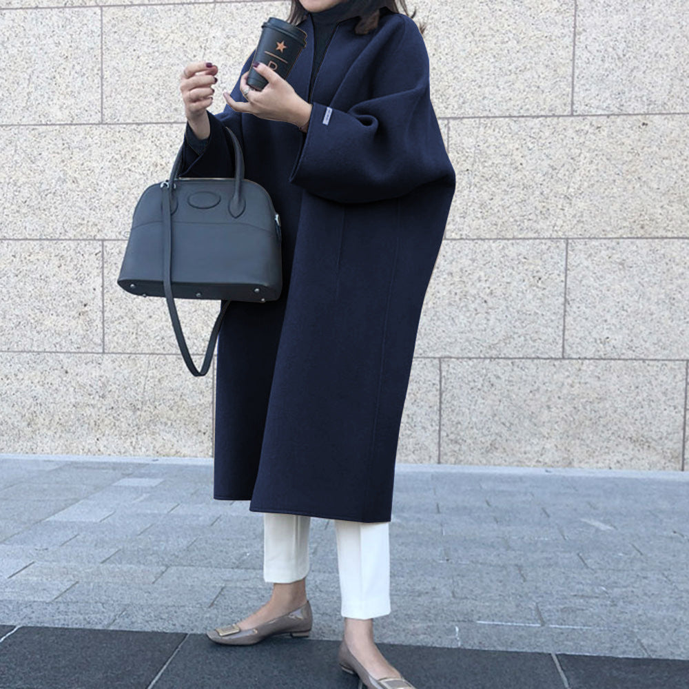Elegant Long Wool Coat Women