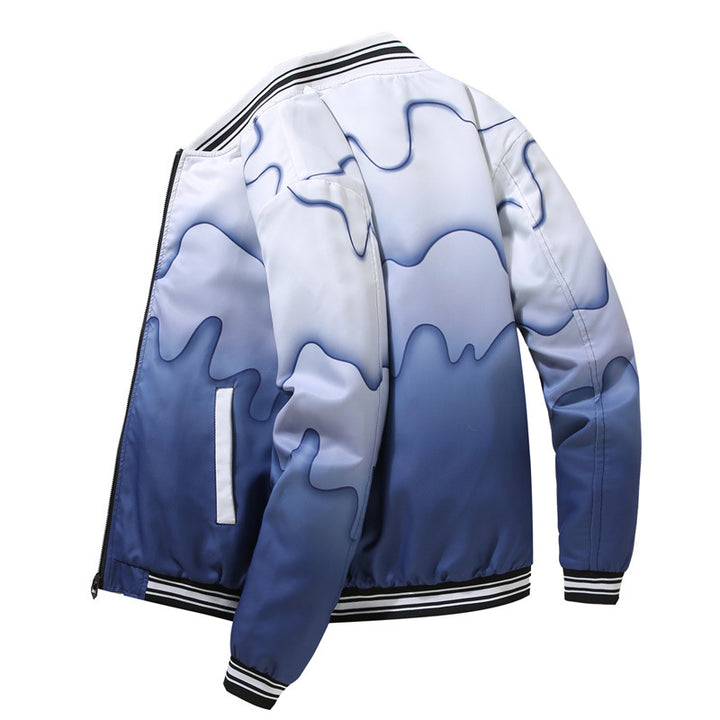 Men's Sporty Bomber Jacket with Modern Patterns Mune Fashion
