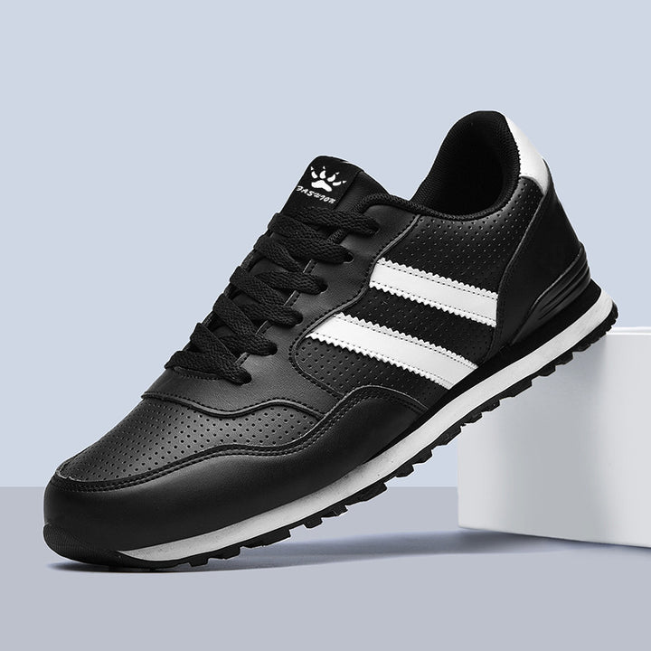 Men's Perforated Low-Top Retro Running Sneaker with Cushioned EVA Midsole Mune Fashion
