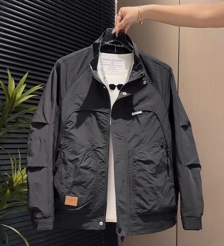 Men's Lightweight Transition Jacket with Functional Pockets Mune Fashion