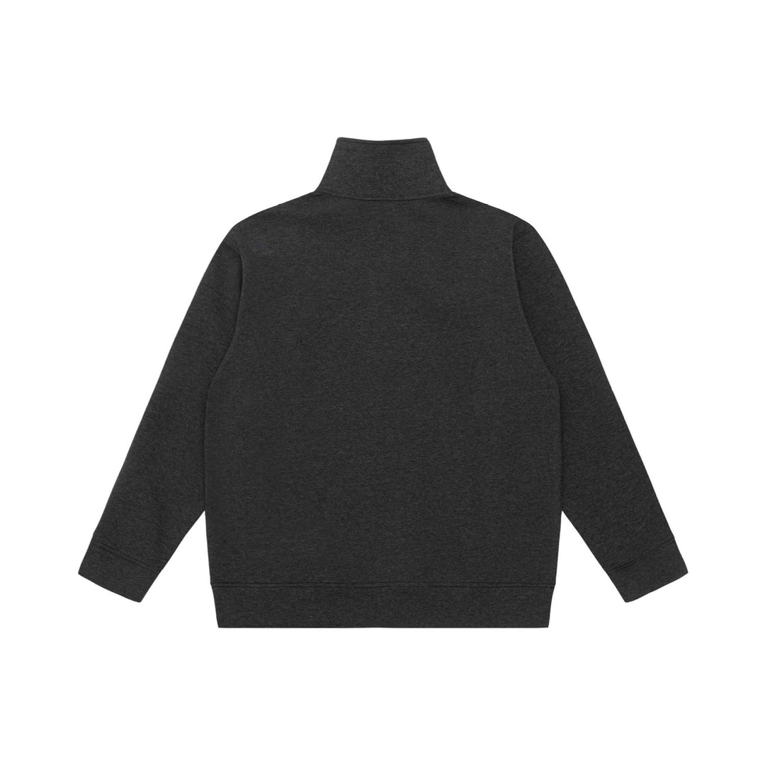 Unisex half-zip sweatshirt with high standing collar, kangaroo pocket and boxy cut Mune Fashion