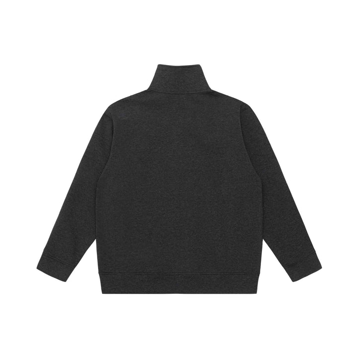 Unisex half-zip sweatshirt with high standing collar, kangaroo pocket and boxy cut Mune Fashion