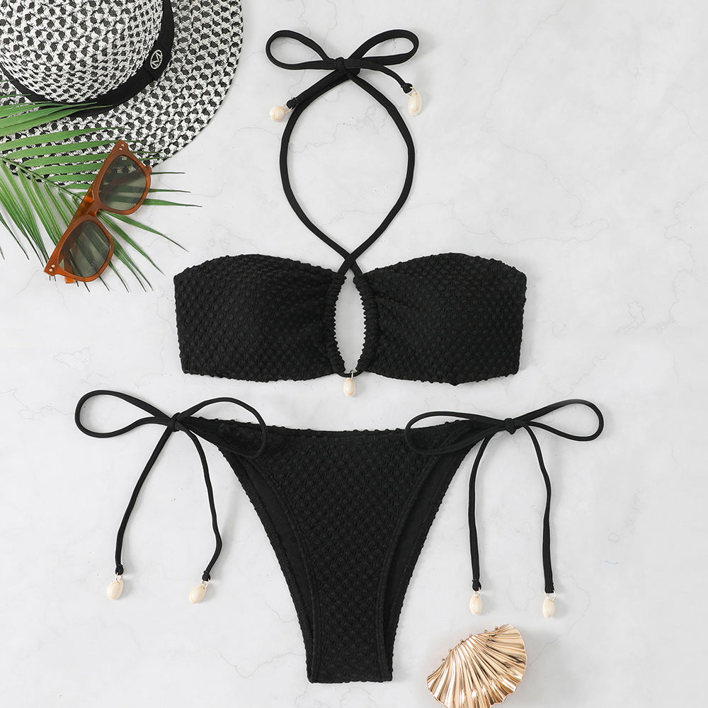 Women’s bikini set with elegant tie-strap system and trendy cut-out Mune Fashion