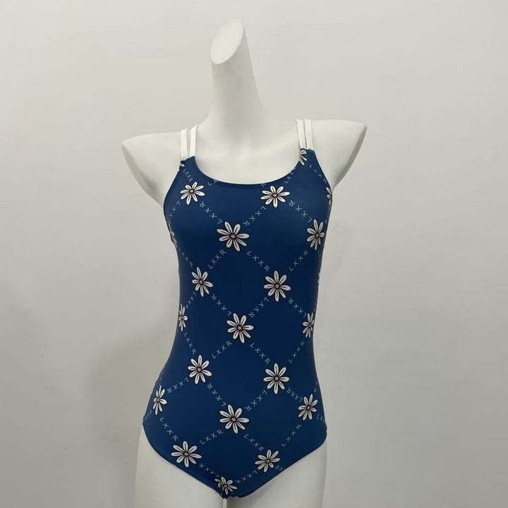 Ladies' one-piece swimsuit with floral pattern and adjustable straps Mune Fashion
