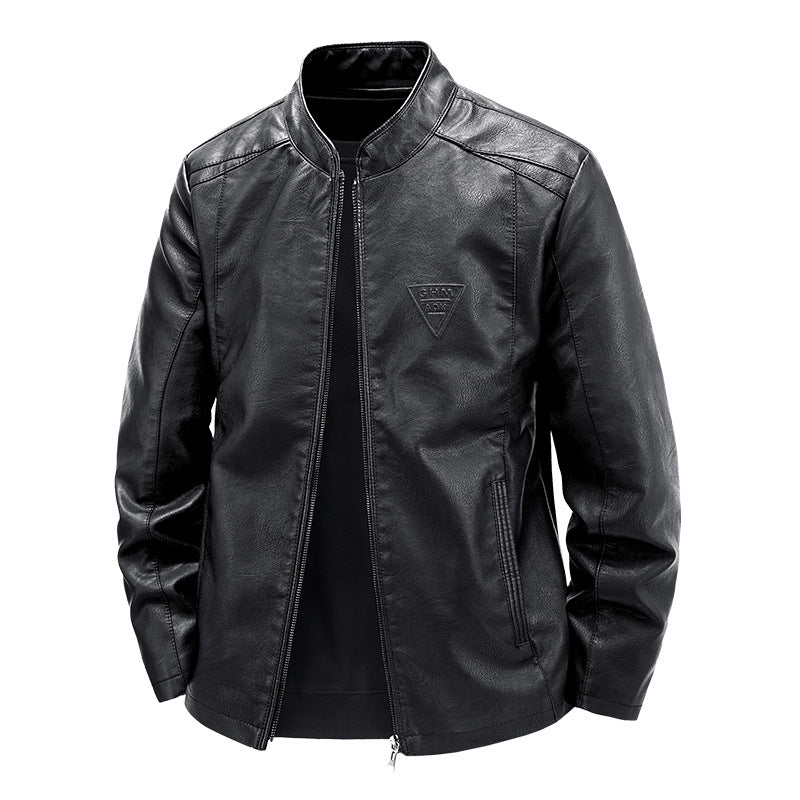 Men's High-Quality Faux Leather Jacket Mune Fashion