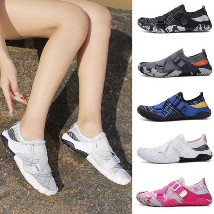 Unisex nan versatile aquasneaker in barefoot style with a grippy multi-layer rubber sole and adjustable straps Mune Fashion