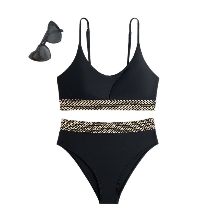 Women's Bikini Set with Creative Waist Mune Fashion