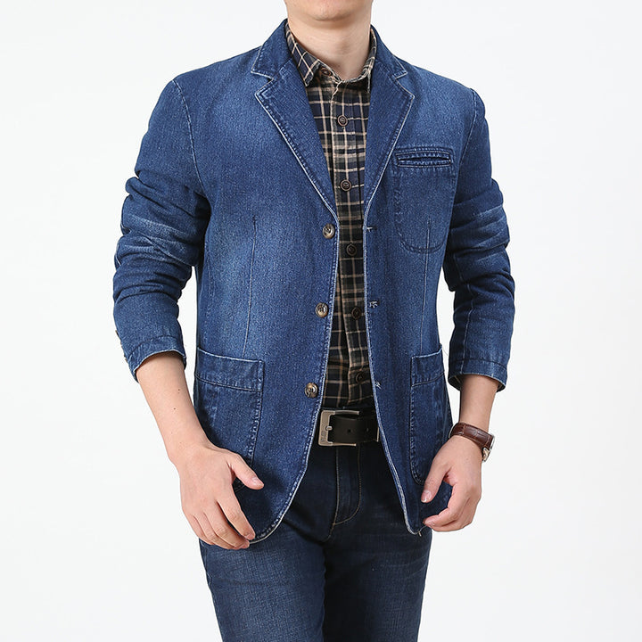 Men's Denim Blazer Mune Fashion