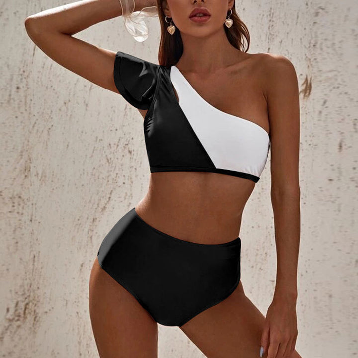 Women's asymmetrical bikini set with high waist Mune Fashion