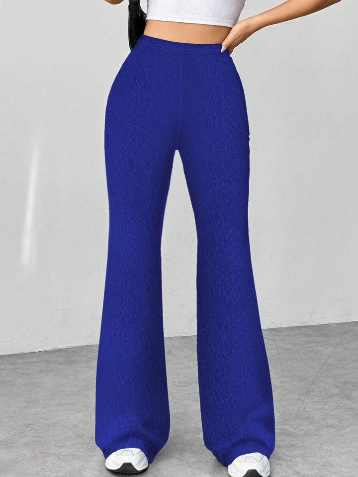 Ladies' Stretch Flared Pants with High Waist and Wide Leg Mune Fashion