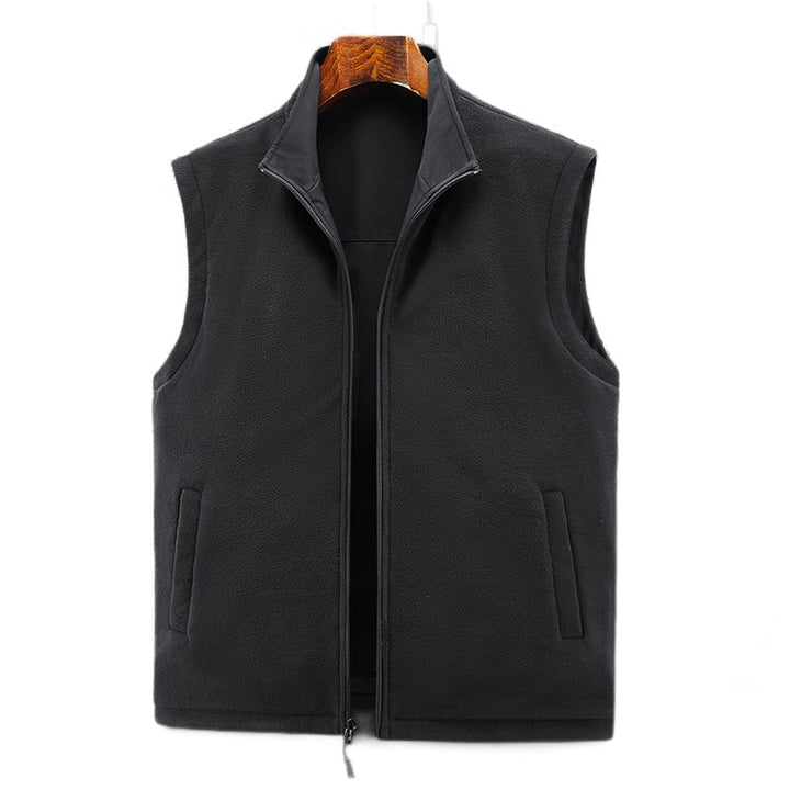 Men's functional vest in urban utility style with organizer pockets and stand-up collar Mune Fashion