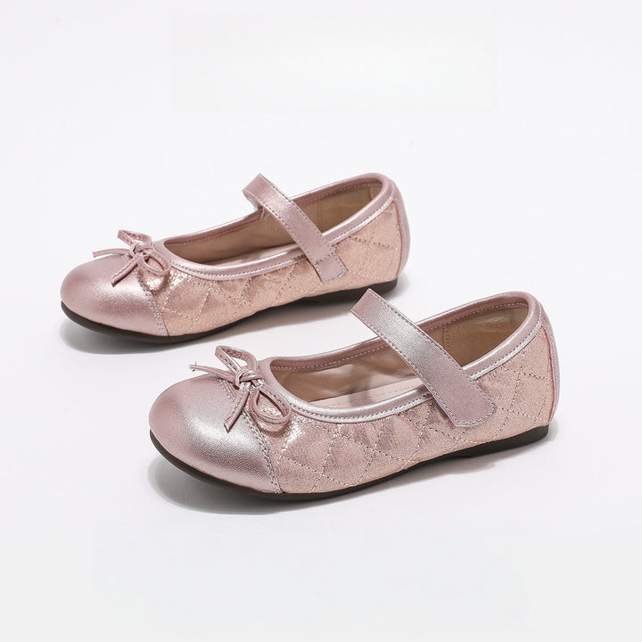 Girls Mary Jane Ballet Flats with shiny upper material Mune Fashion