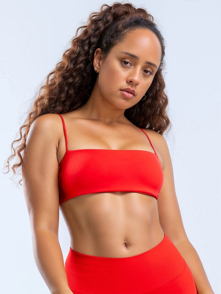 Women's sporty bikini top with narrow straps Mune Fashion