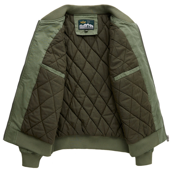 Men's Fashion bomber jacket with quilted details Mune Fashion