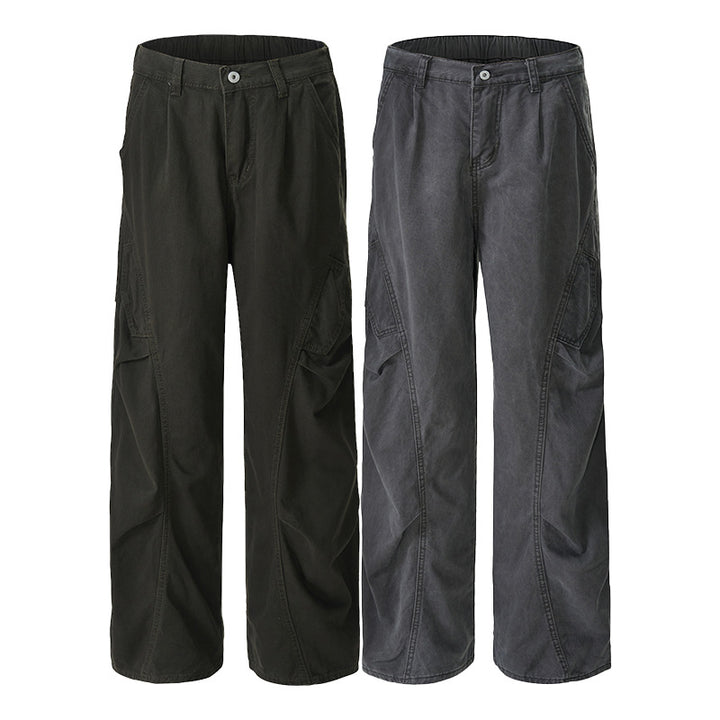 Men's Loose Fit Panel Cargo Baggy Pants in Workwear Style Mune Fashion