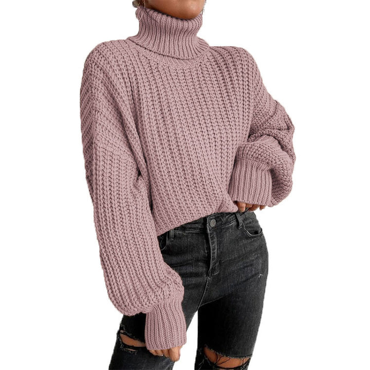 Women’s oversized turtleneck sweater with oversized sleeves and ribbed cuffs Mune Fashion