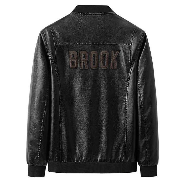 Men's Fashion Faux Leather Bomber Jacket Mune Fashion 1787738231