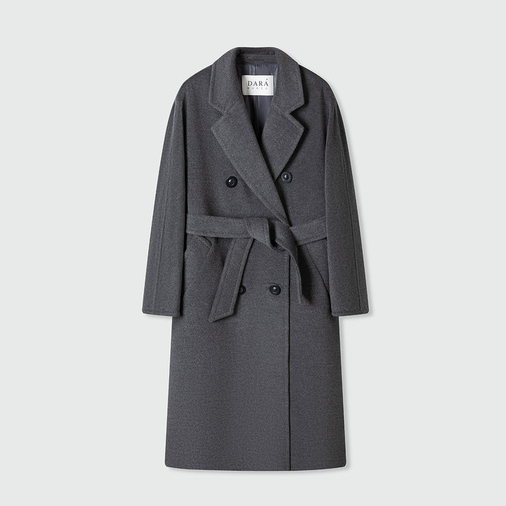 Women's Double-Breasted Tailored Over Skirt Mune Fashion