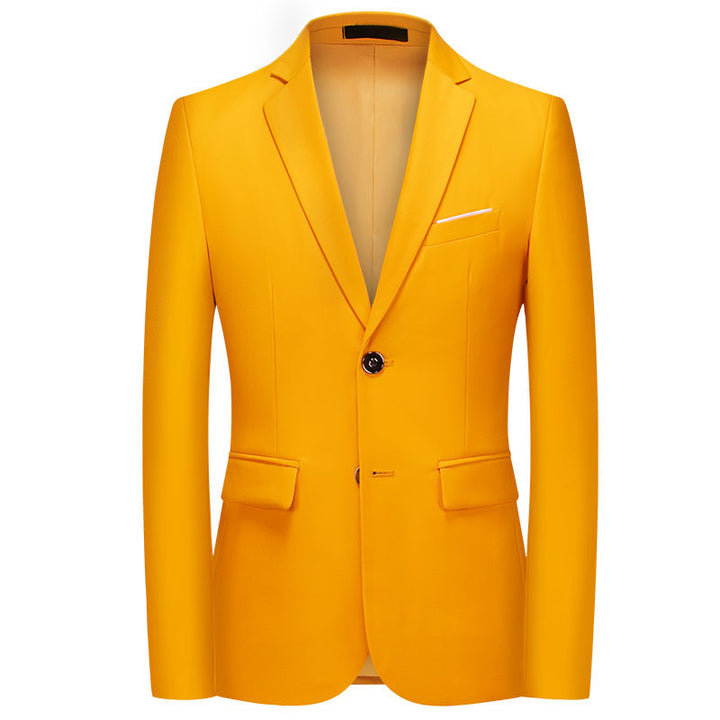 Men's slim-fit blazer with narrow silhouette, stretch content, and flap pockets Mune Fashion