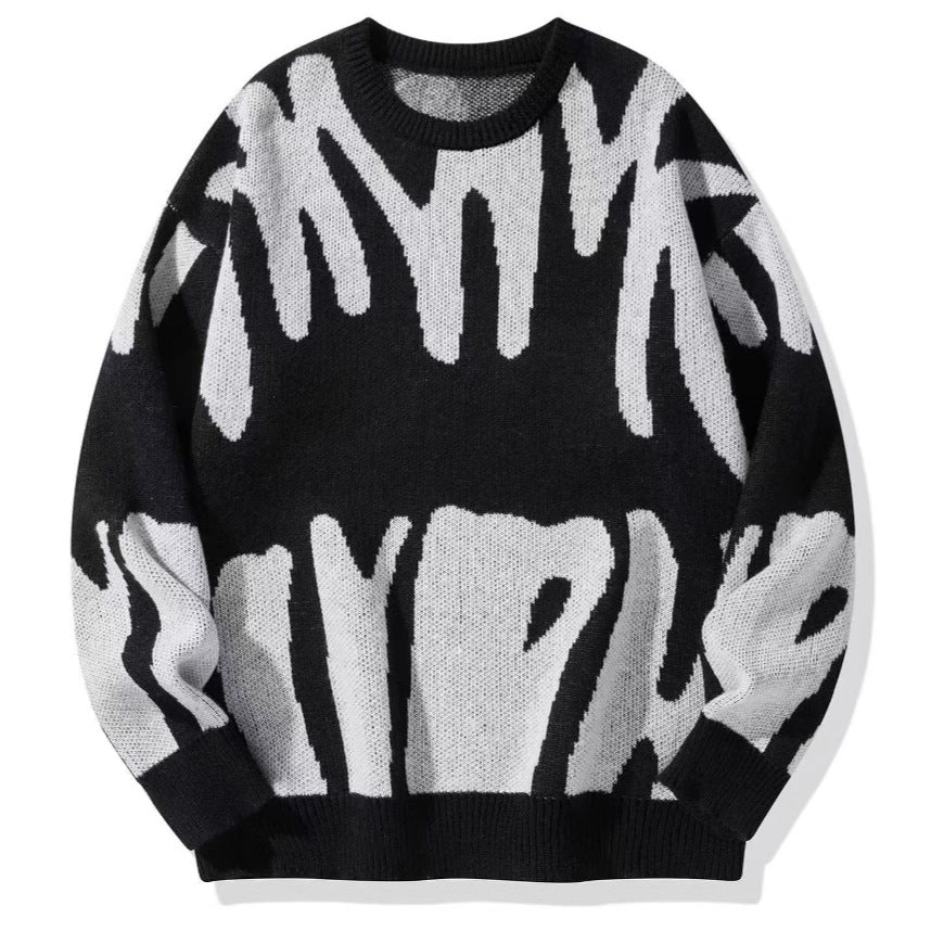 Ladies Oversized Sweater with Exciting Pattern Mune