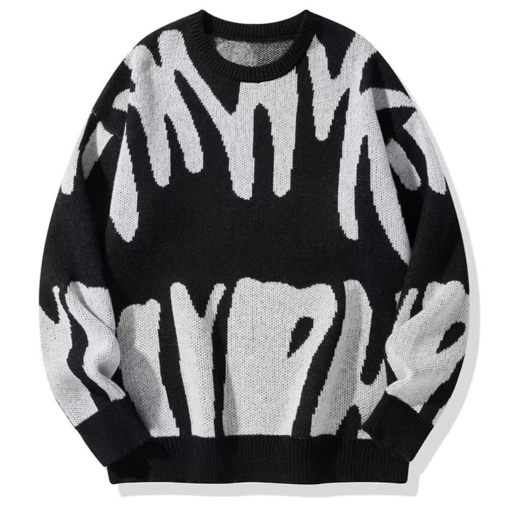 Ladies Oversized Sweater with Exciting Pattern Mune