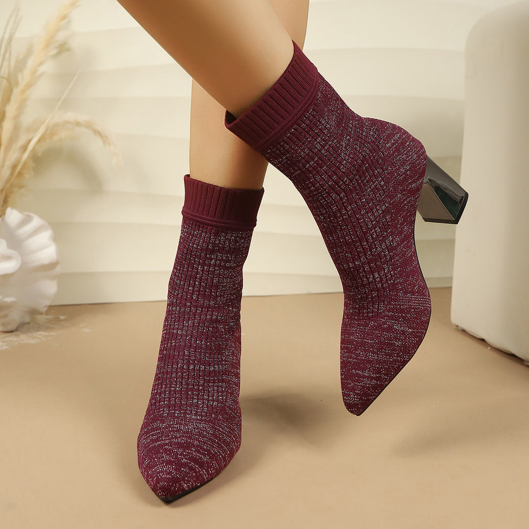 Ladies Elegant Ankle Boots Mune Fashion