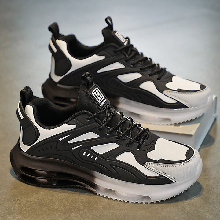 Men's Hightech Airflow Cushioning Sneakers with Visible Multi-Chamber Air Sole Mune Fashion