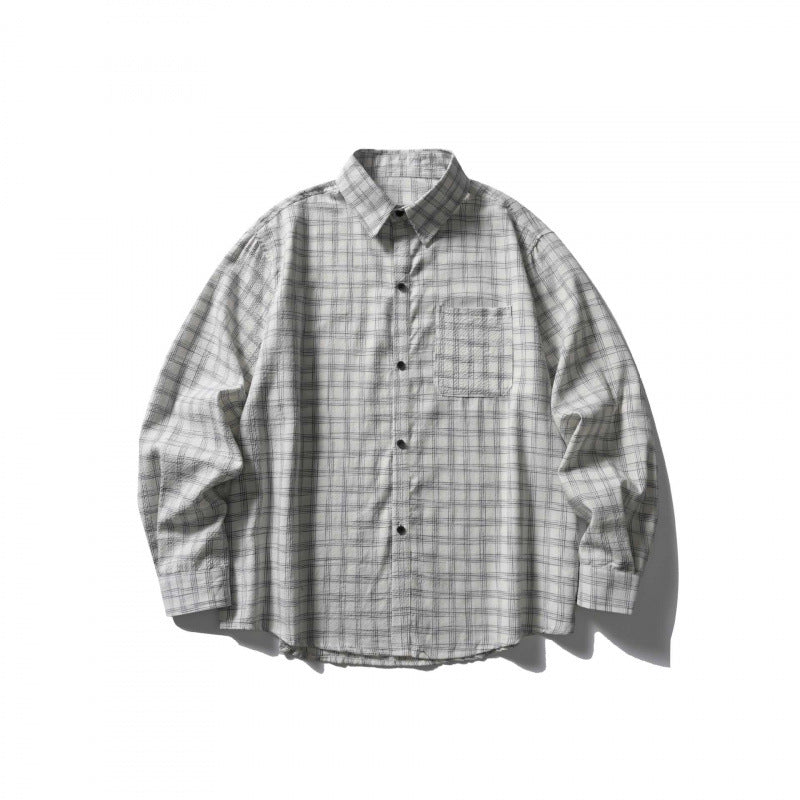 Unisex Oversize-Casual Check Shirt made of soft flannel with patch chest pocket Mune Fashion